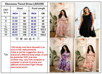 Thumbnail for Sleeveless Tiered Dress in Four Colors