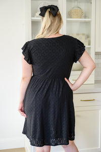 Thumbnail for Rebecca Ruffle Eyelet Dress in Seven Colors