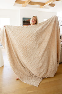 Thumbnail for Clara Blanket Family Cuddle Size in Beige