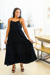 Thumbnail for Classically Cool Tiered Maxi Dress