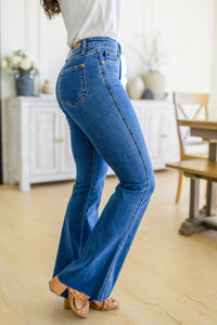 Thumbnail for Francine High Rise Tummy Control Flared Jeans