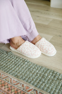 Thumbnail for Fuzziest Feet Animal Print Slippers In Pink