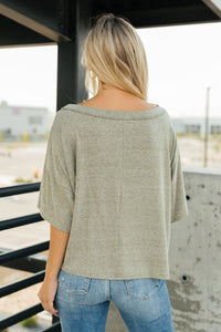 Thumbnail for Hannah Tee in Faded Olive