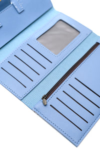 Thumbnail for Hello Spring Oversized Wallet in Light Blue