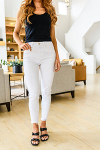 Thumbnail for Lauren Hi-Waisted White Skinny Jeans