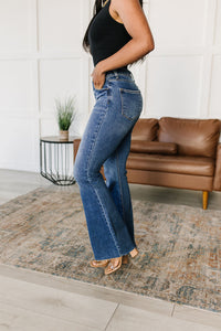 Thumbnail for Layla High Rise Raw Hem Flare Jeans