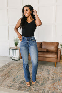 Thumbnail for Layla High Rise Raw Hem Flare Jeans