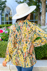 Thumbnail for Lilly Ann Floral Print Blouse