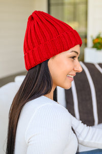 Thumbnail for Rib Knit Beanie With Detachable Pom Pom In Wine