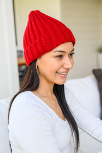 Thumbnail for Rib Knit Beanie With Detachable Pom Pom In Wine