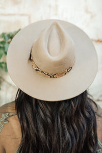 Thumbnail for Panama Snakeskin Detail Hat