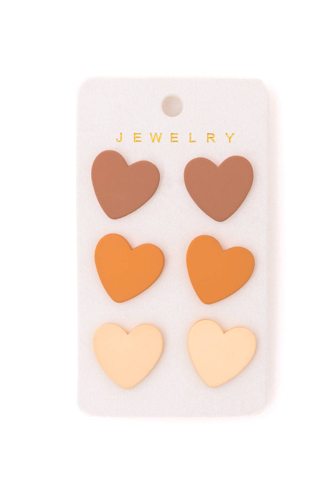 Triple Hearts Studs (Set of 3)