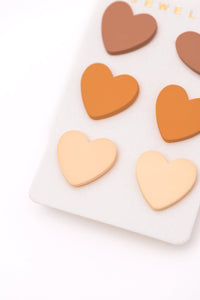 Thumbnail for Triple Hearts Studs (Set of 3)