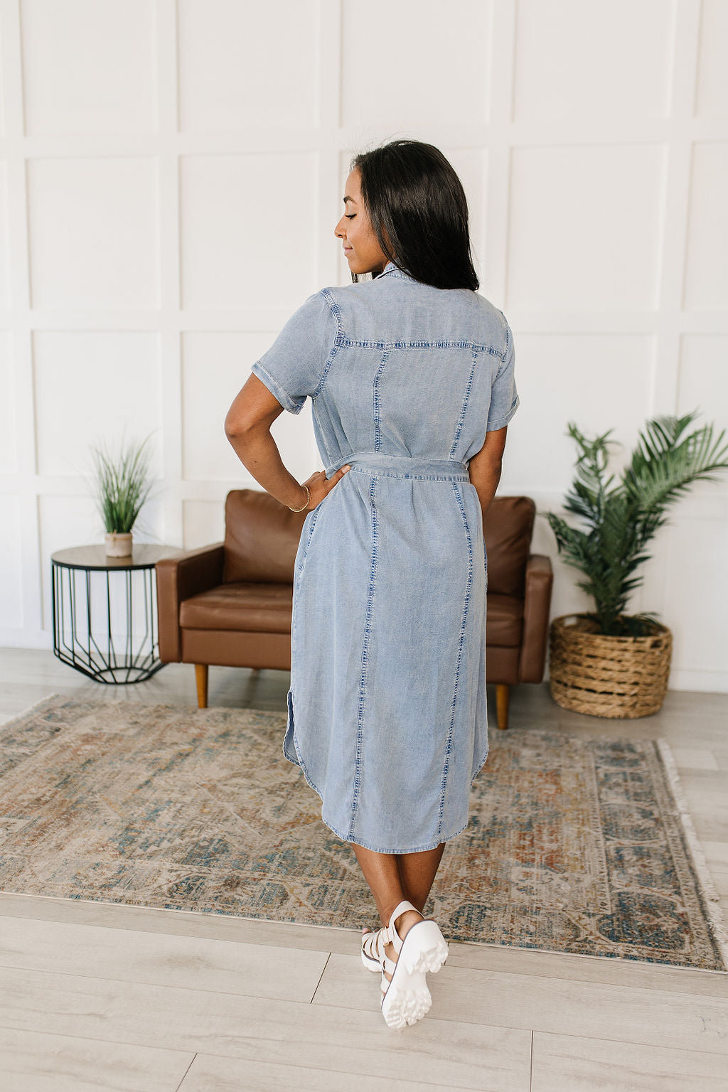 Wait For It Denim Shirt Dress