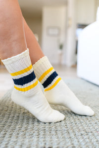 Thumbnail for World's Best Dad Socks in Navy and Yellow