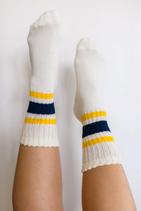 Thumbnail for World's Best Dad Socks in Navy and Yellow