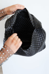 Thumbnail for Woven and Worn Tote in Black