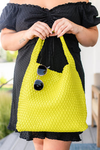 Thumbnail for Woven and Worn Tote in Citron