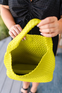 Thumbnail for Woven and Worn Tote in Citron