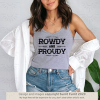 Thumbnail for Country Concert Outfit Rowdy Cowgirl Tank Top, Country Girl Tank Top, Rodeo T Shirt, Cowgirl Summer Aesthetic, Western Rodeo for Woman, Gift - SunlitFunlit