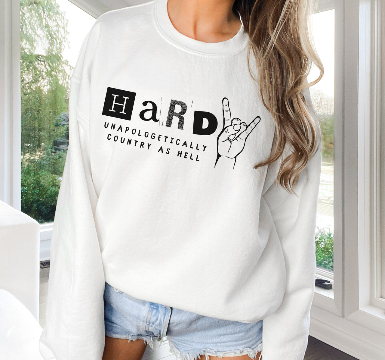 Country Concert Sweatshirt, Unapologetically Country As Hell