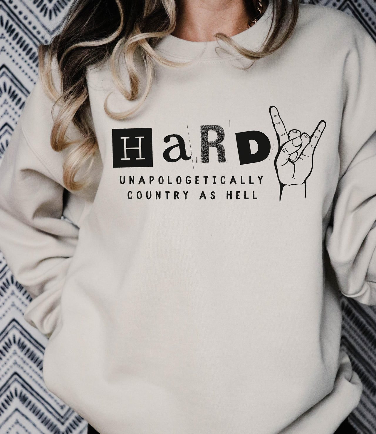 Country Concert Sweatshirt, Unapologetically Country As Hell