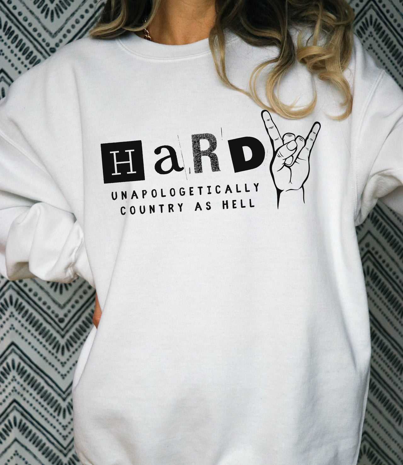 Country Concert Sweatshirt, Unapologetically Country As Hell