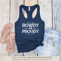 Thumbnail for Country Concert Outfit Rowdy Cowgirl Tank Top, Country Girl Tank Top, Rodeo T Shirt, Cowgirl Summer Aesthetic, Western Rodeo for Woman, Gift - SunlitFunlit