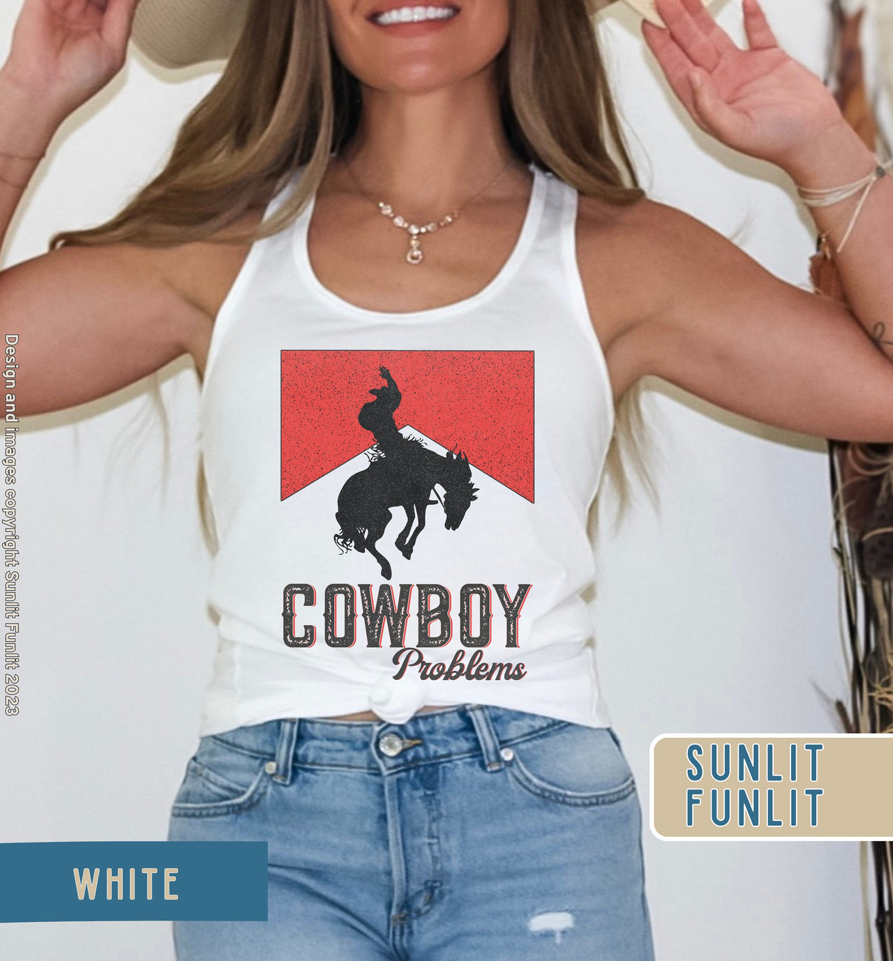 Western Tank Top | Cowboy Problems | Country Concert Outfits