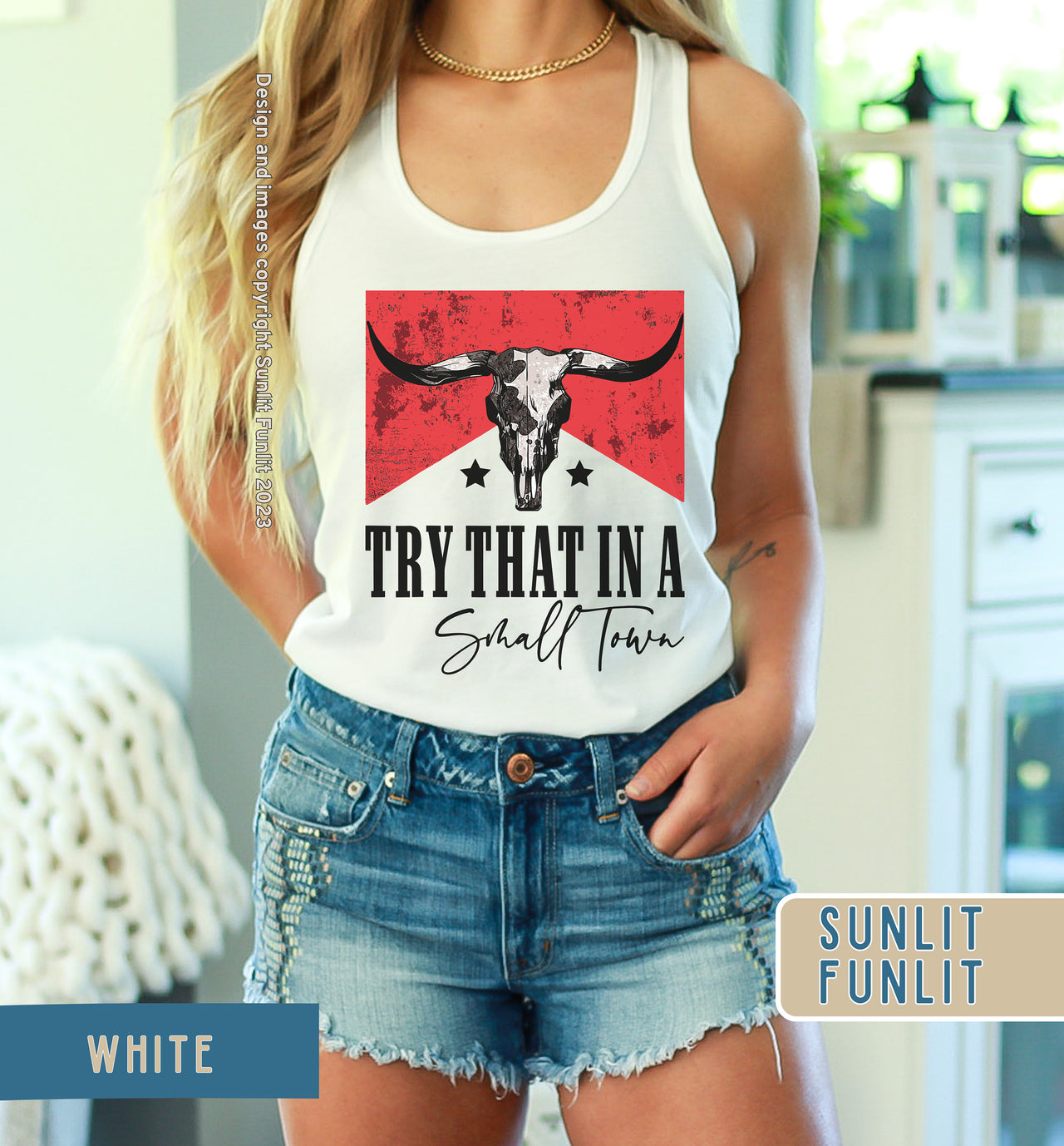 Cowboy Killer Try That In A Small Town Tank Top | Country Concert Tank