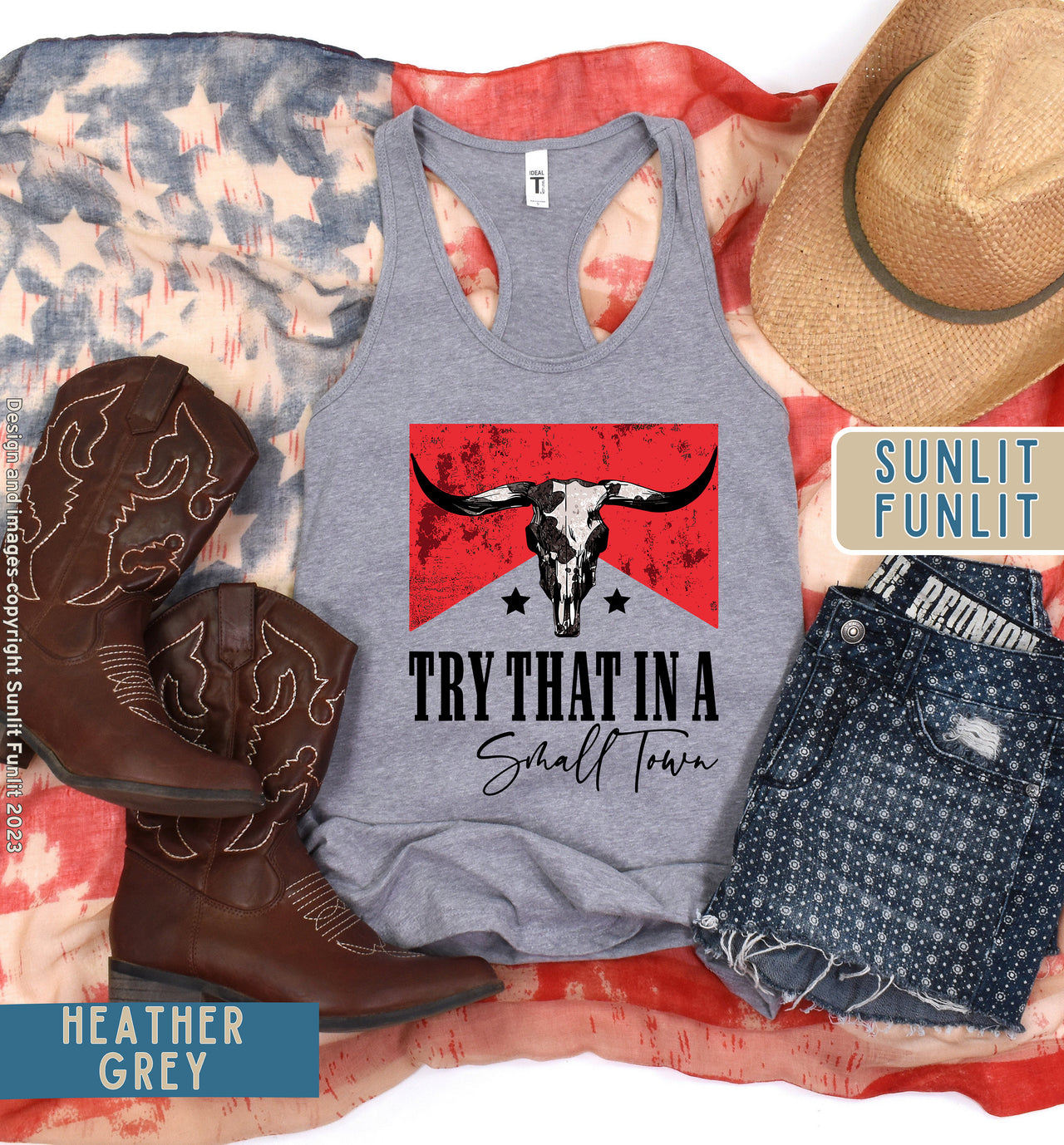 Cowboy Killer Try That In A Small Town Tank Top | Country Concert Tank