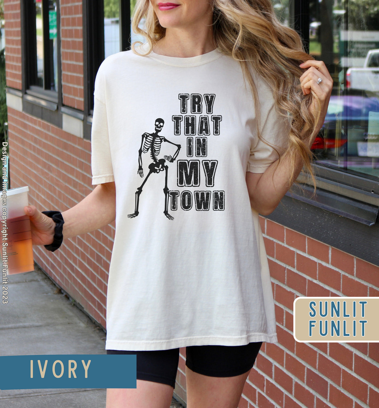 Try That in My Town Shirt | Country Concert Shirt | Western Skeleton Tee