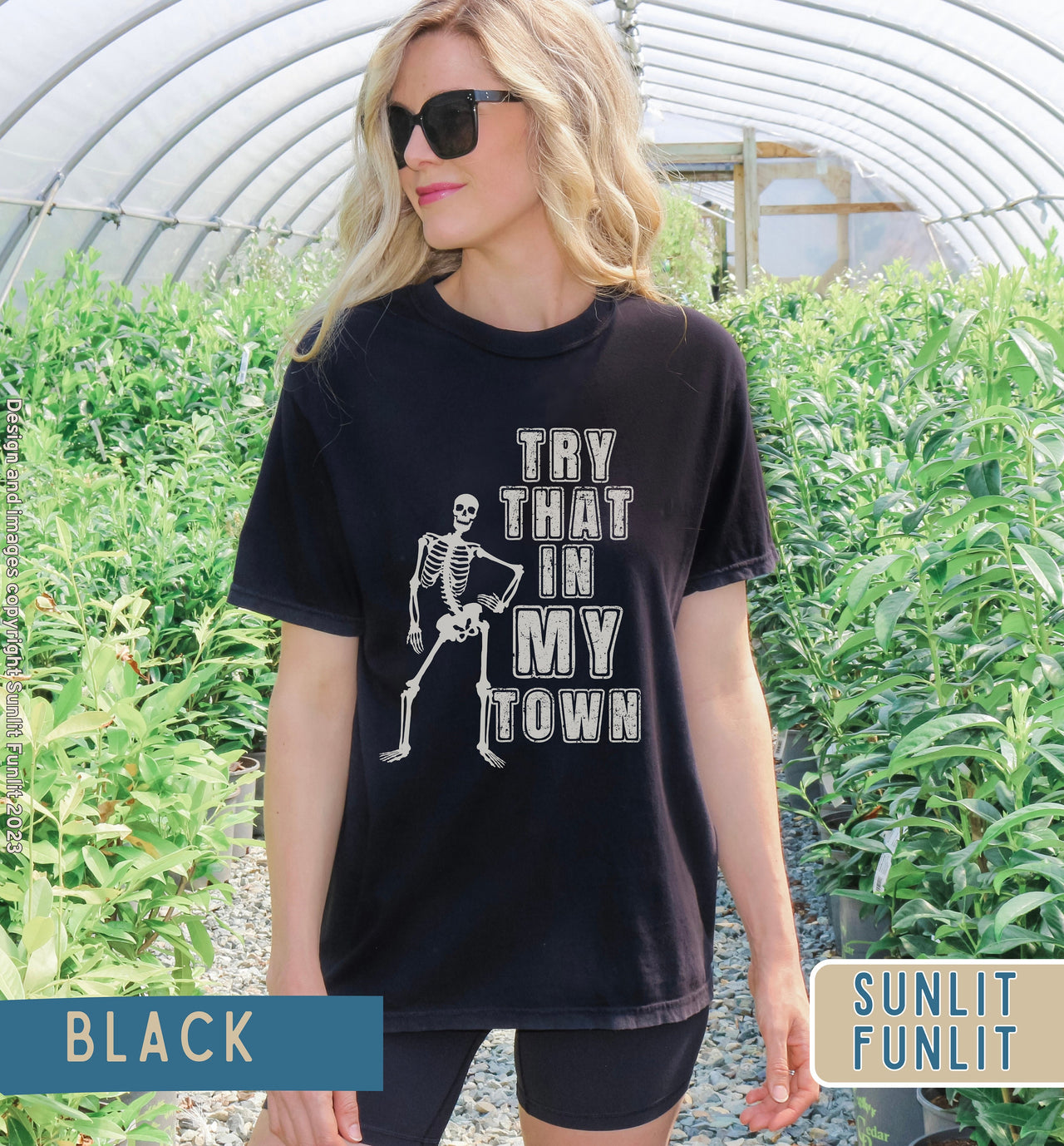 Try That in My Town Shirt | Country Concert Shirt | Western Skeleton Tee