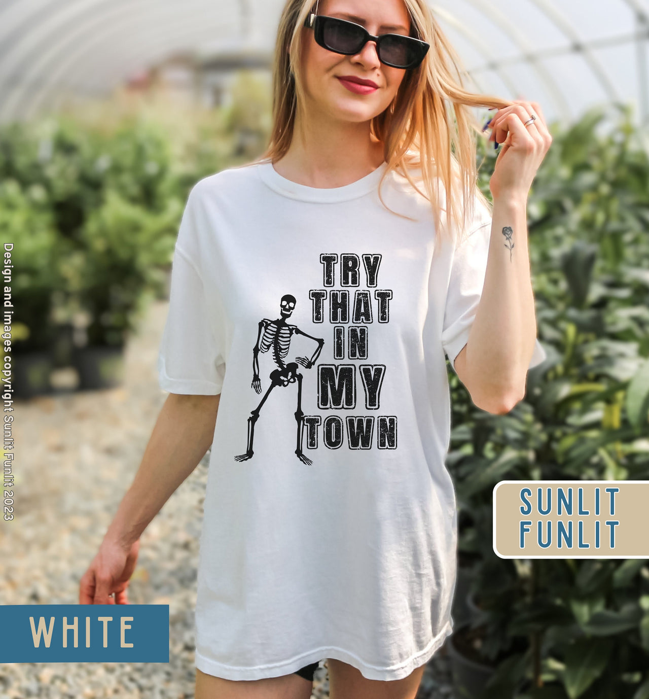 Try That in My Town Shirt | Country Concert Shirt | Western Skeleton Tee