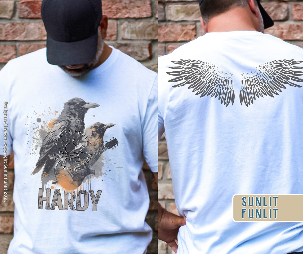 Hardy Shirt for Concert | Mockingbird and the Crow | Two Sided Tee - SunlitFunlit