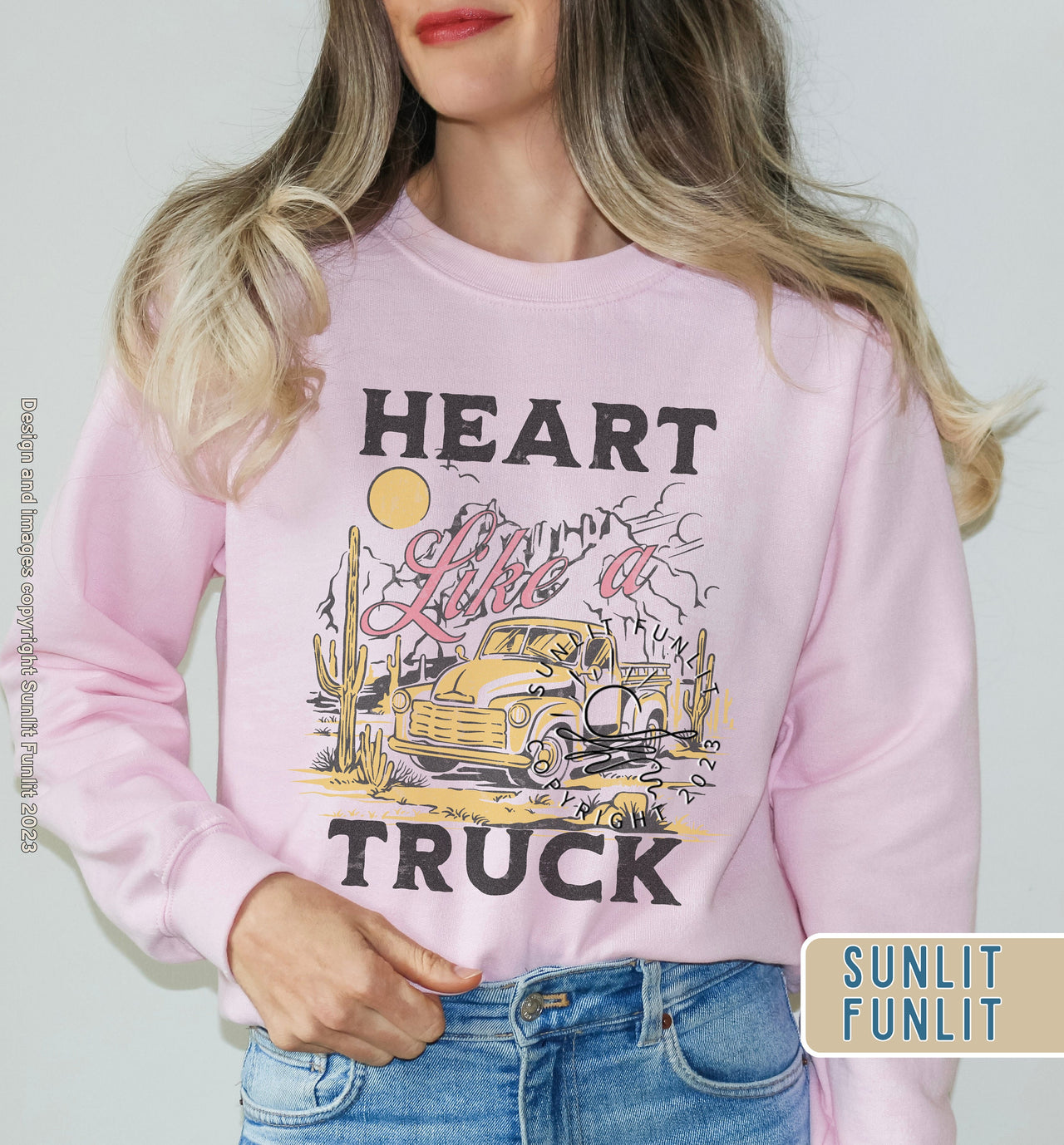 Heart Like A Truck Sweatshirt | Country Concert Sweatshirt