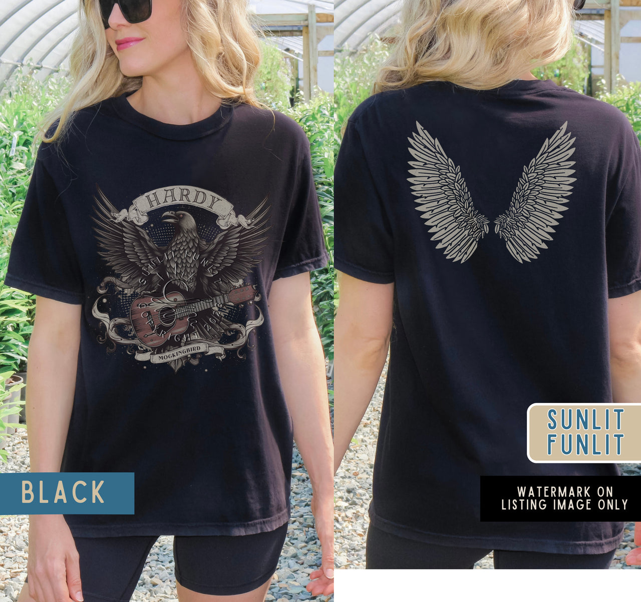 Hardy Concert Shirt  | The Crow (front/back)