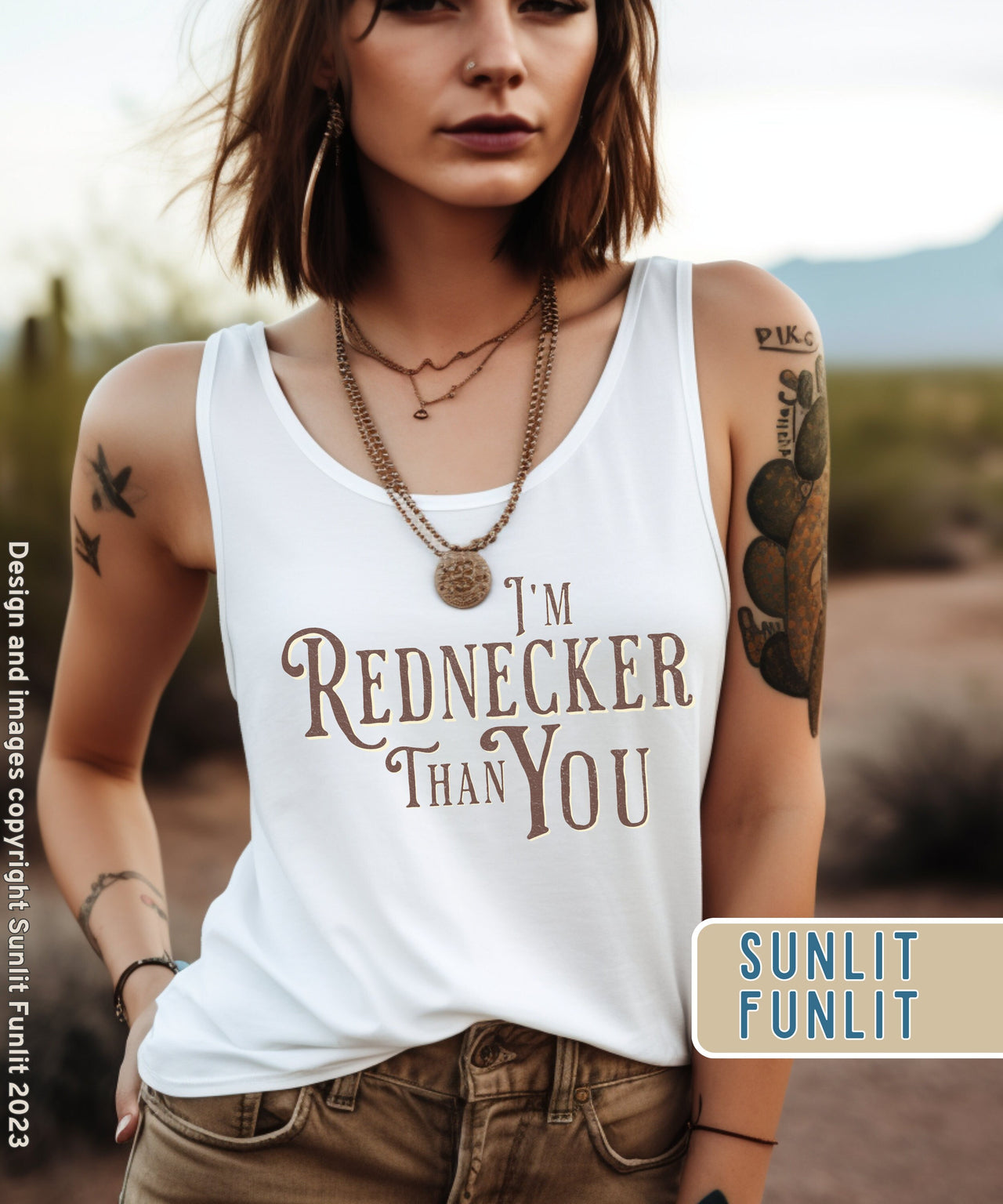 Country Concert Rednecker Than You  | Graphic Tank Top