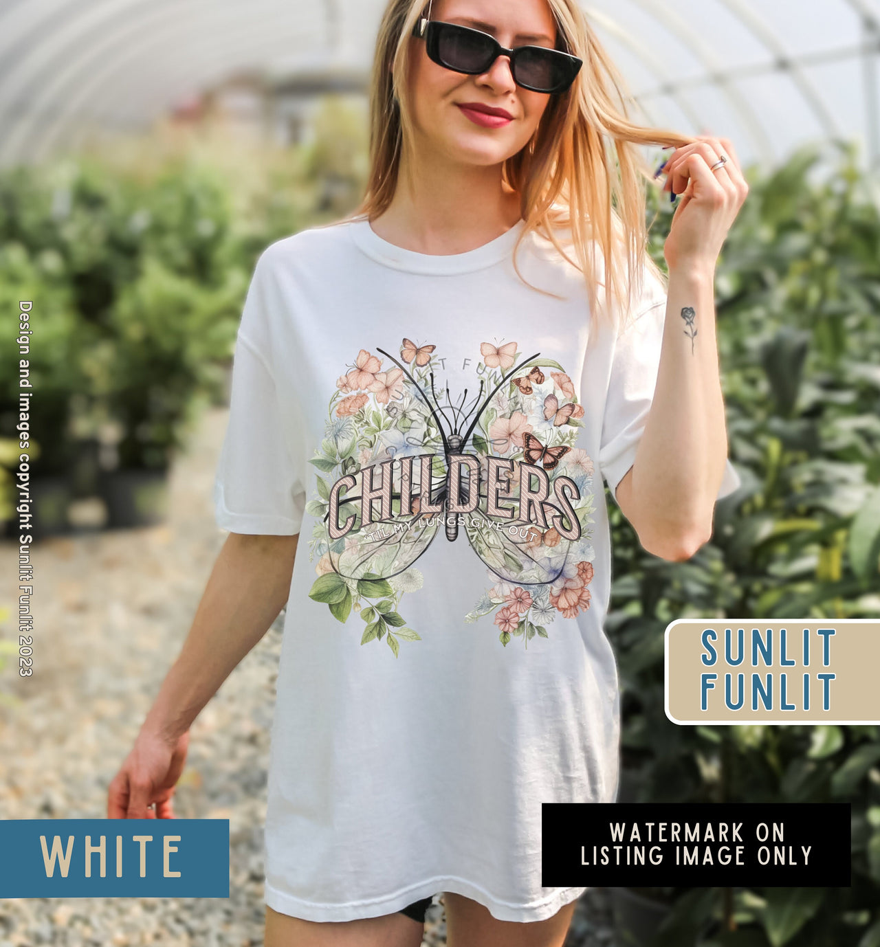 Tyler Childers Shirt Women, All Your'n Music Shirt Lyrics, Country Concert Tee, Floral Lungs Give Out Childers Apparel, Comfort Colors - SunlitFunlit