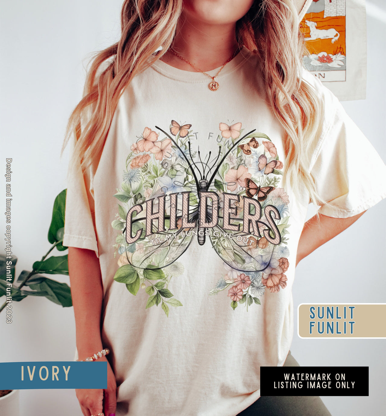 Tyler Childers Shirt Women, All Your'n Music Shirt Lyrics, Country Concert Tee, Floral Lungs Give Out Childers Apparel, Comfort Colors - SunlitFunlit