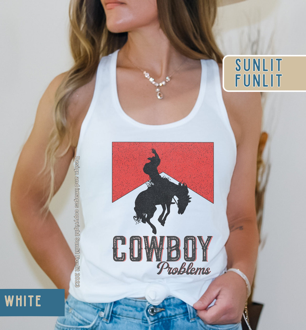 Western Tank Top | Cowboy Problems | Country Concert Outfits