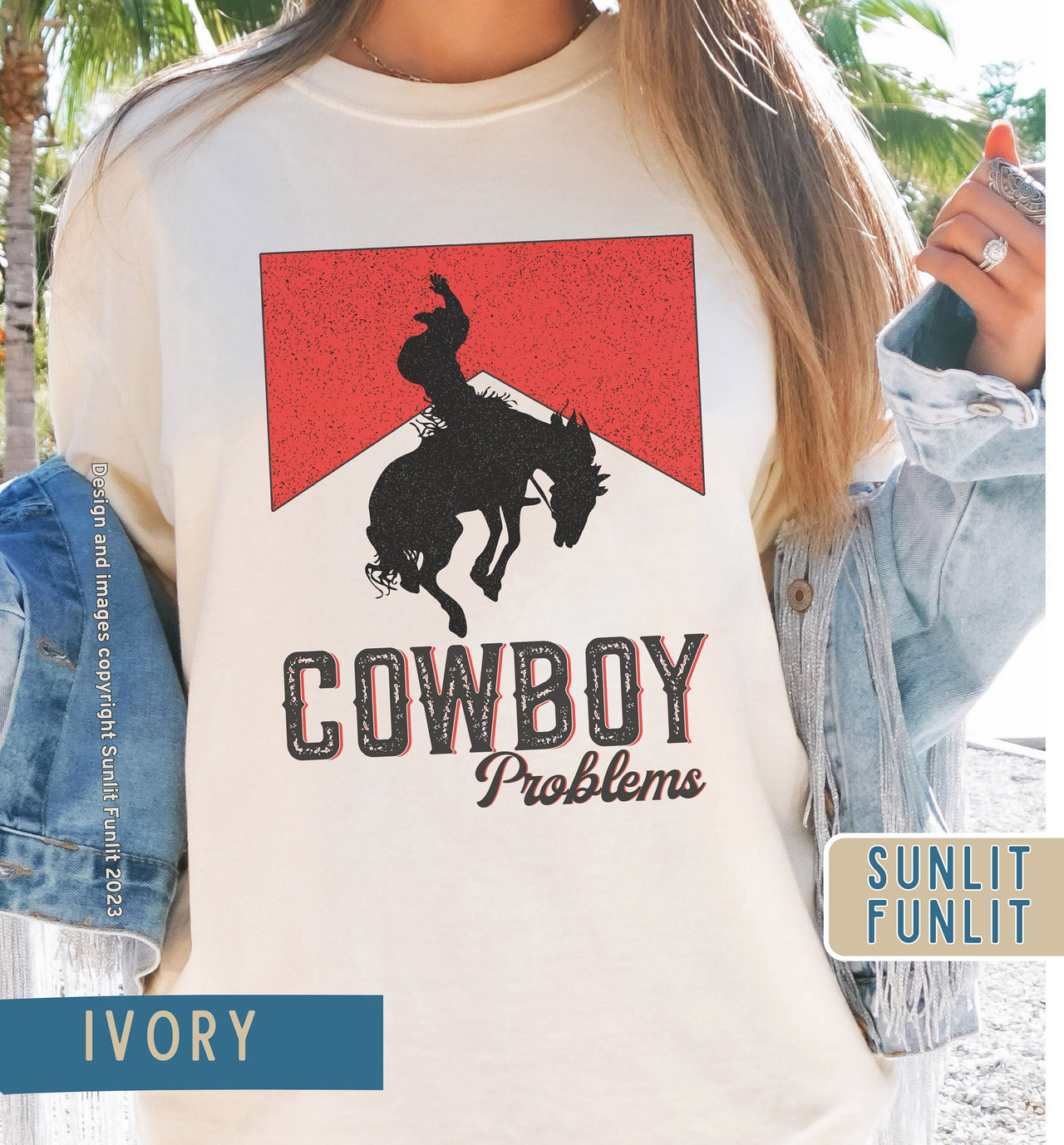 Country Concert Shirt | Cowboy Problems | Oversized Tshirt Dress