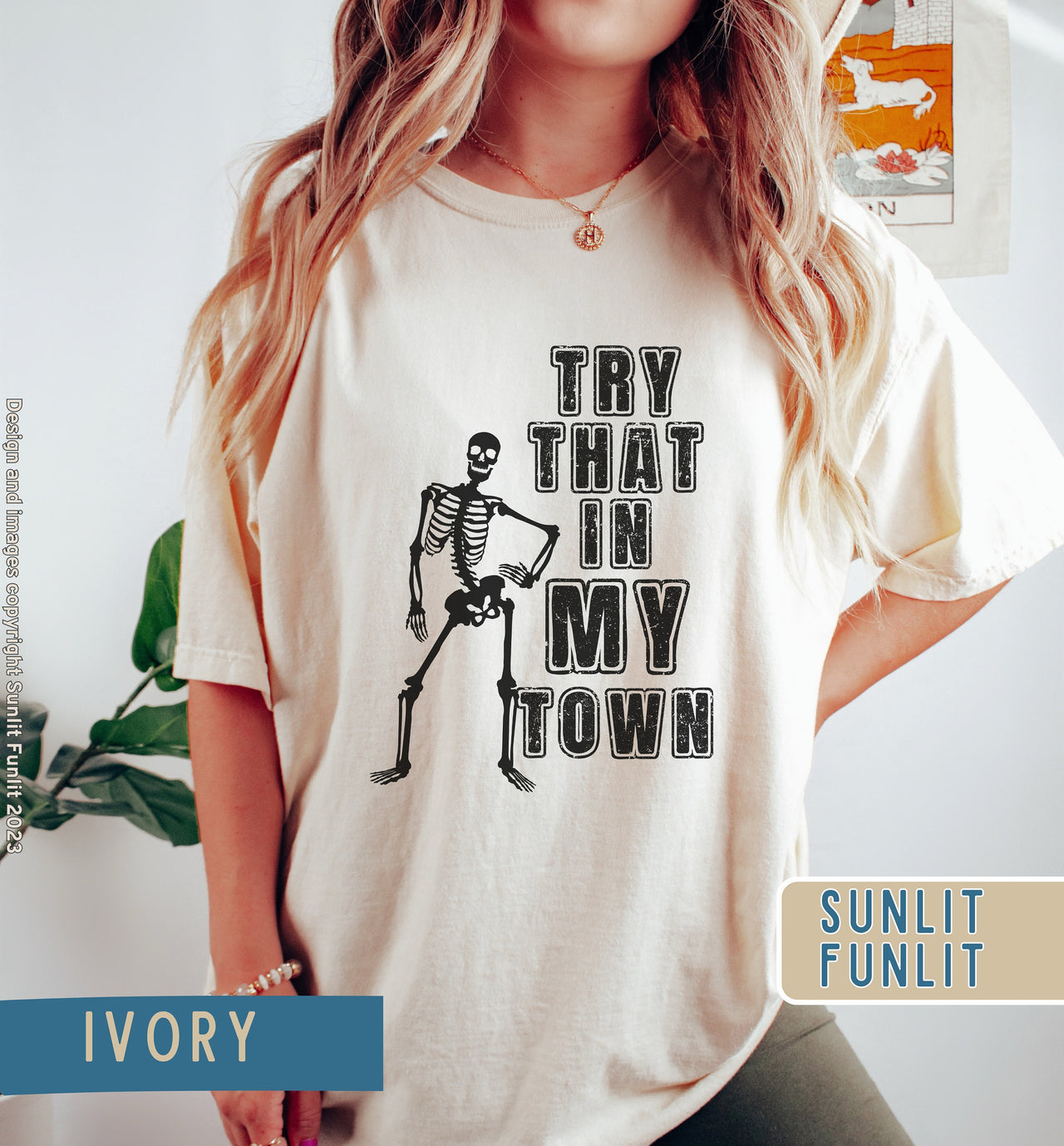 Try That in My Town Shirt | Country Concert Shirt | Western Skeleton Tee