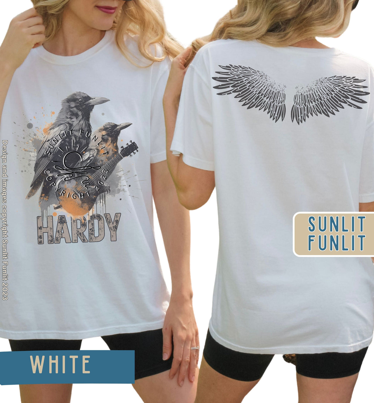 Hardy Shirt for Concert | Mockingbird and the Crow | Two Sided Tee - SunlitFunlit