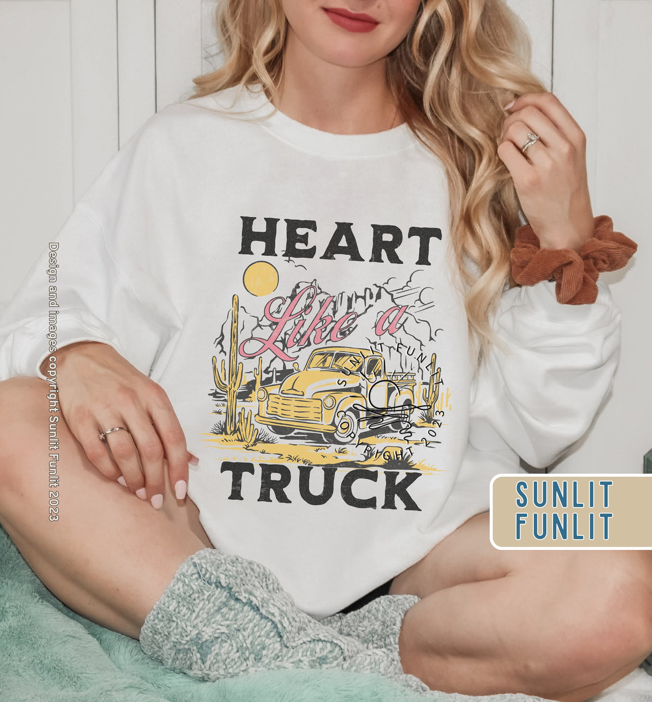 Heart Like A Truck Sweatshirt | Country Concert Sweatshirt