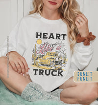 Thumbnail for Heart Like A Truck Sweatshirt | Country Concert Sweatshirt