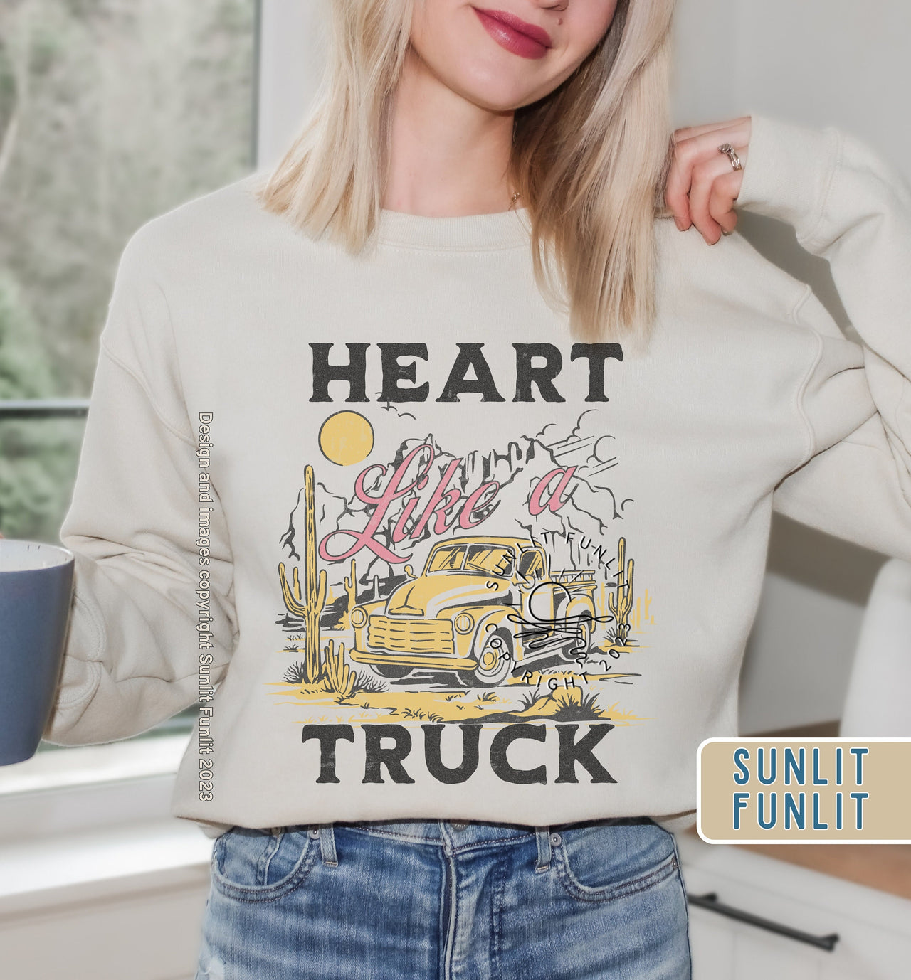 Heart Like A Truck Sweatshirt | Country Concert Sweatshirt