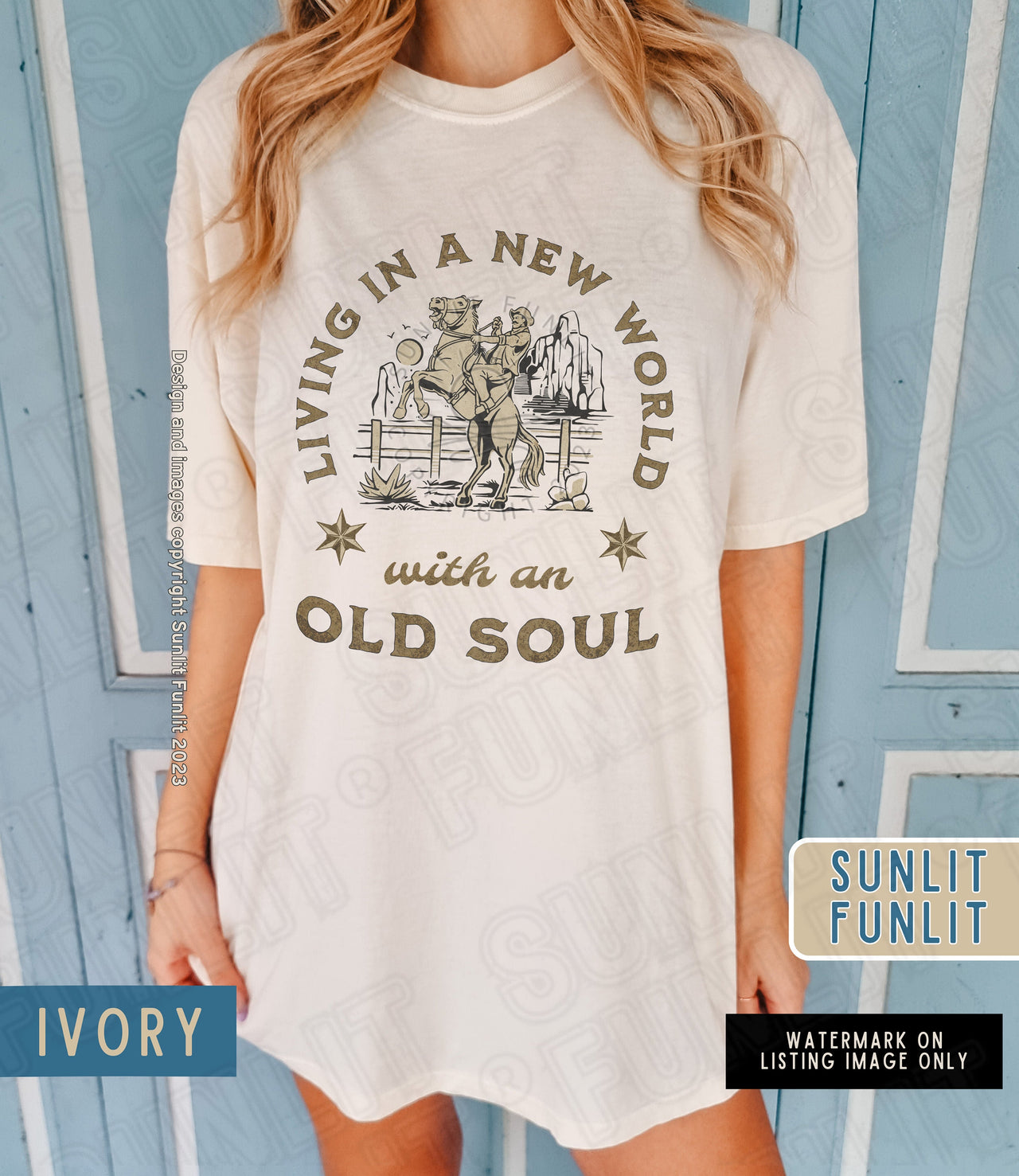 Rich Men North of Richmond Shirt, New World Old Soul Tshirt, Song Lyrics, Comfort Colors Western Graphic Tee, American Rodeo Country Music - SunlitFunlit