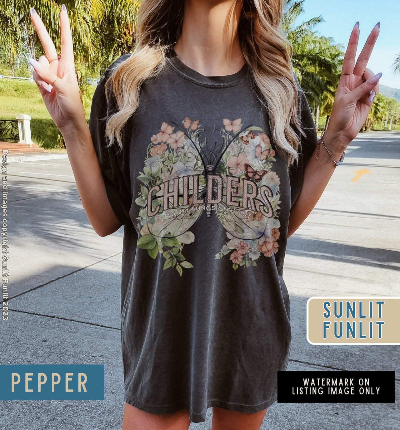 Tyler Childers Shirt Women, All Your'n Music Shirt Lyrics, Country Concert Tee, Floral Lungs Give Out Childers Apparel, Comfort Colors - SunlitFunlit