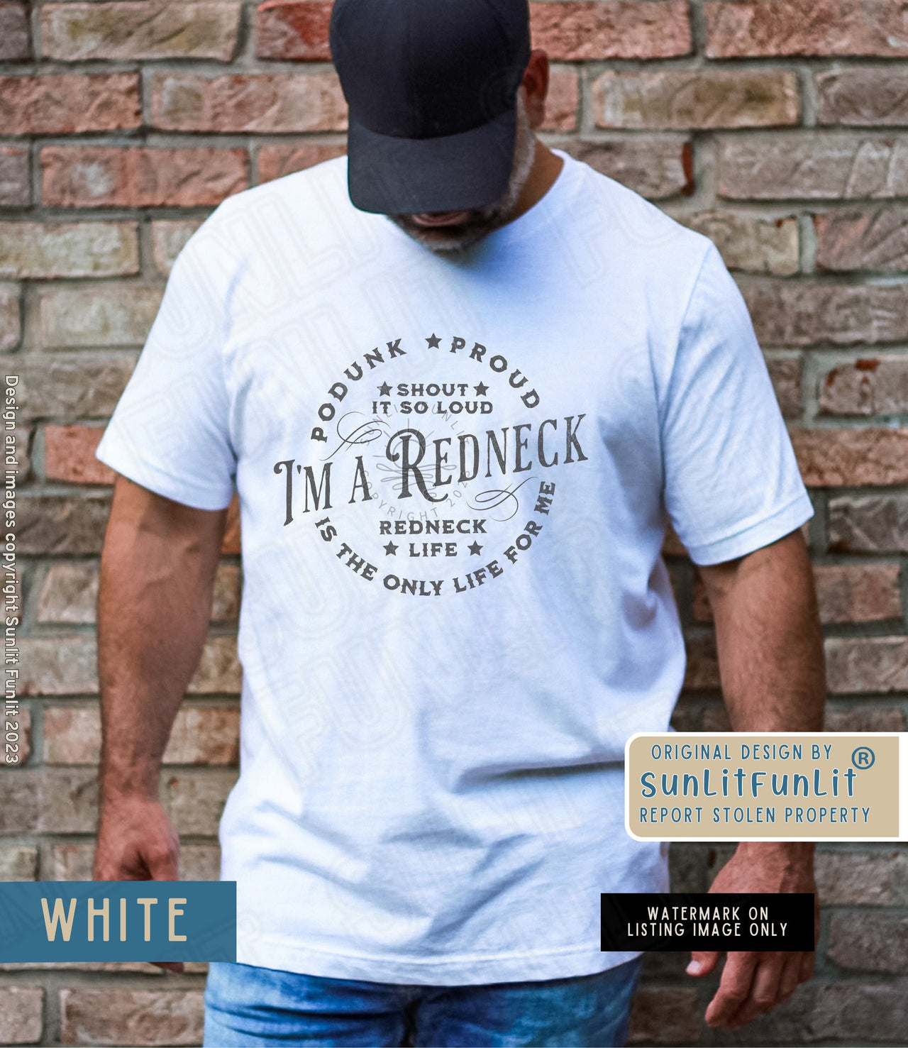 Country Music Shirt For Him, The Redneck Song Lyrics Shirt